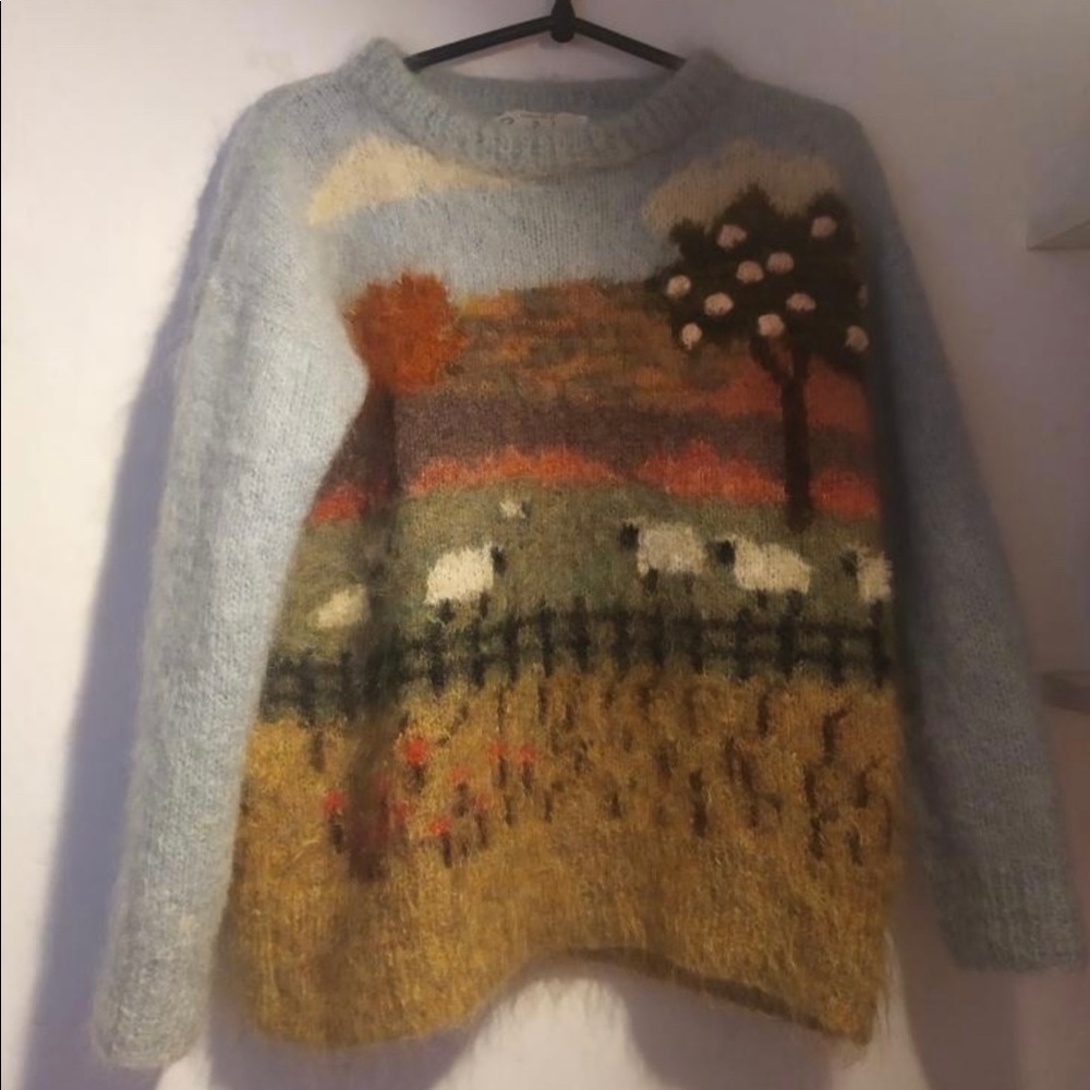 Susie Lee hand knit mohair sweater